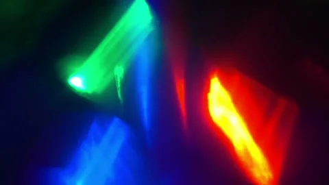 Colored Lights Flashing Stock Footage 94320449
