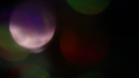 Colored lights moving upwards in the dark Stockbeeldmateriaal 309969032