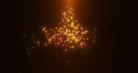 Colored lights raining down from above Stock Footage 270435309