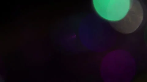 Colored lights on the right in the blackness Stock Footage 309759415