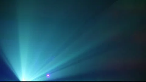 Colored Lights w/Pan Down to Dancing Silhouettes at Party Vídeos de archivo 10768956