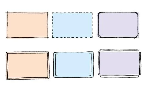 Colored line banner in flat style vector illustration. Set of promotional a.. Stock Illustration