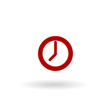 Colored line vector watch icon Illustrazione stock