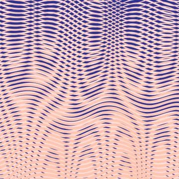 Colored linear background with soft transition moire. Stock Illustration