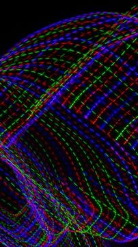 Colored lines on a black background.textura Stock Illustration