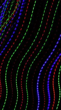 Colored lines on a black background.textura Stock Illustration
