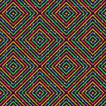 Colored lines with circles Stockillustratie