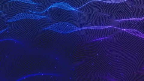Colored Lines field 3d render Stock Photos