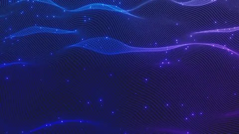 Colored Lines field 3d render Foto stock