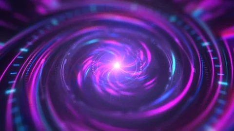 Colored Lines Flicker And Twist with HUD elements Stock Footage 117048768