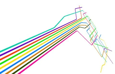 Colored lines Stock Illustration