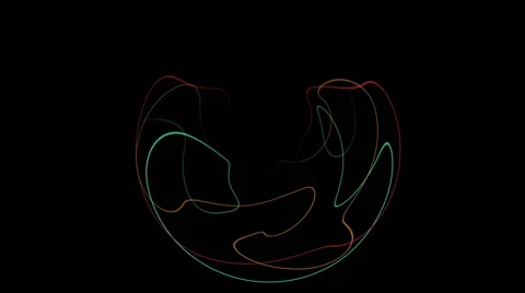 Colored lines that move in circles Stock Footage 63067560