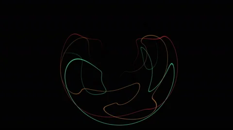 Colored lines that move in circles Stock Footage 63073266