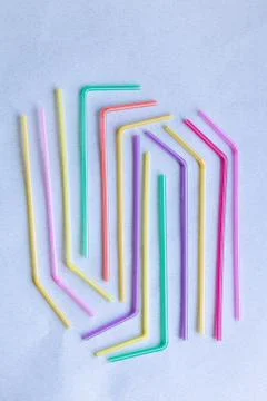 Colored lines in rainbow abstraction Stock Photos