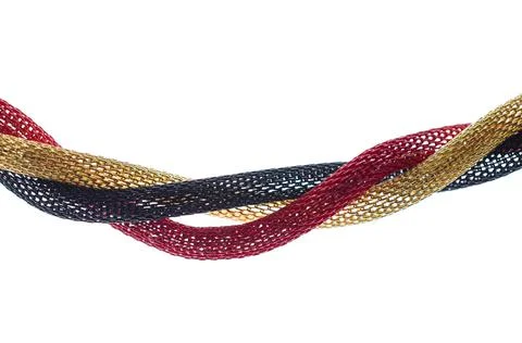 Colored lines on a white background Stock Photos