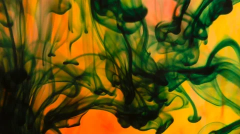 Colored liquid in Slow Motion Stock Footage 61771827