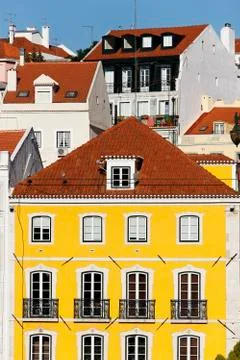 Colored lisbon Foto stock