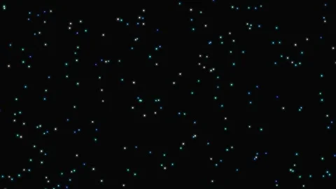 Colored luminous particles, stars.  background animation Stock Footage 277575818