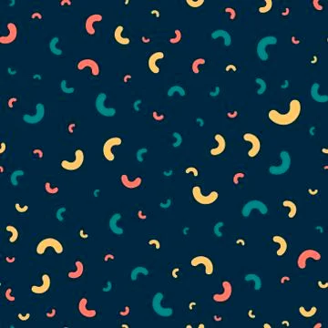 Colored macarons - seamless pattern. Illustrazione stock