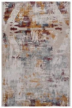 Colored machine carpet on a white background Stock Photos