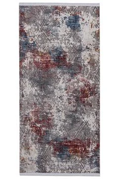 Colored machine carpet on a white background Stock Photos