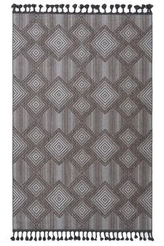 Colored machine carpet on a white background Foto stock