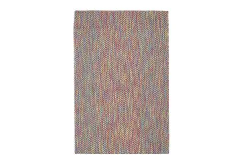 Colored machine carpet on a white background Foto stock