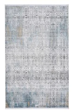 Colored machine carpet on a white background Stock Photos