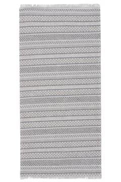 Colored machine carpet on a white background Stock Photos