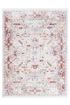 Colored machine carpet on a white background Foto stock