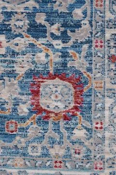 Colored machine carpet on a white background Stock Photos