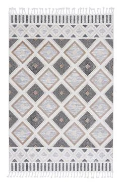 Colored machine carpet on a white background Stock Photos