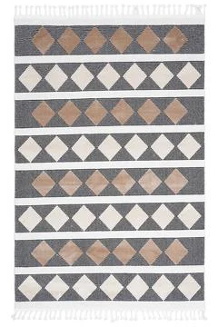 Colored machine carpet on a white background Stock Photos