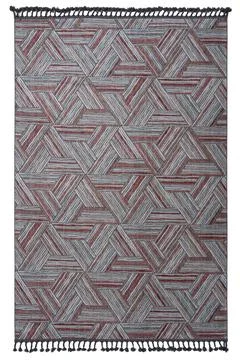 Colored machine carpet on a white background Stock Photos