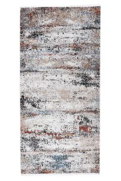 Colored machine carpet on a white background Foto stock