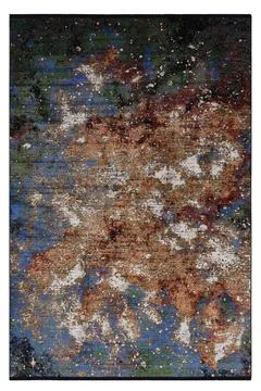 Colored machine carpet on a white background Stock Photos