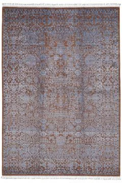 Colored machine carpet on a white background Foto stock