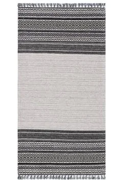 Colored machine carpet on a white background Foto stock