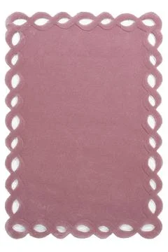 Colored machine carpet on a white background Foto stock