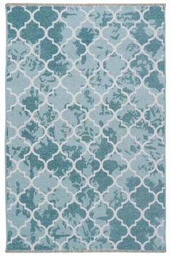 Colored machine carpet on a white background Stock Photos