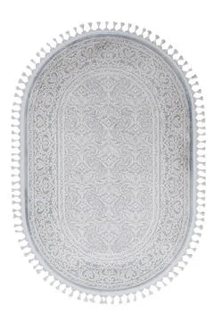 Colored machine carpet on a white background Stock Photos