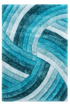 Colored machine carpet on a white background Stock Photos