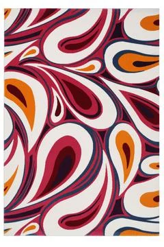 Colored machine carpet on a white background Stock-Fotos