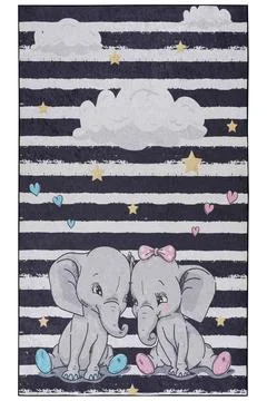 Colored machine carpet on a white background Foto stock