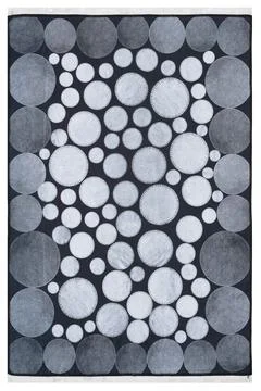 Colored machine carpet on a white background Stock Photos