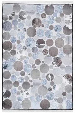 Colored machine carpet on a white background Stock Photos