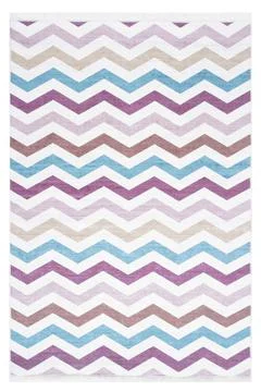 Colored machine carpet on a white background Stock Photos