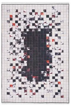 Colored machine carpet on a white background Stock Photos