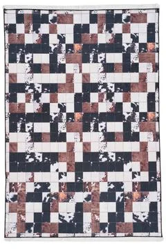 Colored machine carpet on a white background Stock-Fotos