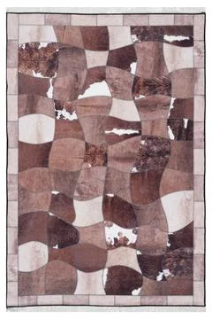 Colored machine carpet on a white background Stock Photos